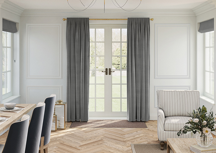 Ultra Luxe Velvet, Dark Grey - Made to Measure Curtains - Image 3